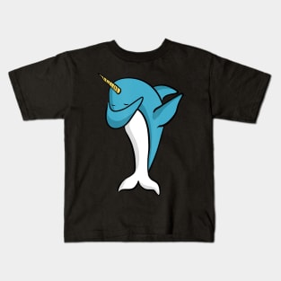 Dabbing Baby Narwhal Kids T-Shirt